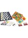 Lexibook 8-in-1 games set, Chess, Checkers, Backgammon, Chinese Nine men's Morris Game, Snakes &amp; Ladders Goose Ludo Game JGM800, One Size