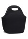 Joyzzz Insulated Lunch Bag, Reusable Lunch Bags for Men Women, Black Durable Waterproof Leakproof Lunch Bag, Large Capacity Neoprene Cooler Tote Bag for Office, Work, Picnic and Travel