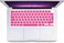 EU/UK Layout Russian Language Silicone Keyboard Cover Compatible with MacBook New Air 13.6" &amp; 15.3" M3/M2 &amp; MacBook New Pro 14.2" &amp; 16.2" M4/M3/M2/M1 Release 2024/2023/2022/2021" Pink