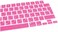 EU/UK Layout Russian Language Silicone Keyboard Cover Compatible with MacBook New Air 13.6" &amp; 15.3" M3/M2 &amp; MacBook New Pro 14.2" &amp; 16.2" M4/M3/M2/M1 Release 2024/2023/2022/2021" Pink
