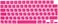 EU/UK Layout Russian Language Silicone Keyboard Cover Compatible with MacBook New Air 13.6" &amp; 15.3" M3/M2 &amp; MacBook New Pro 14.2" &amp; 16.2" M4/M3/M2/M1 Release 2024/2023/2022/2021" Pink