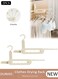 2 PCS Folding Clothes Drying Rack, Extendable Travel Drying Rack with 13 Holes, Portable Clothes Rack, Foldable Wall Drying Stand, Laundry Room Hanging Rack for Outdoor Camping Travel, Hotel Apartment, Student Apartment
