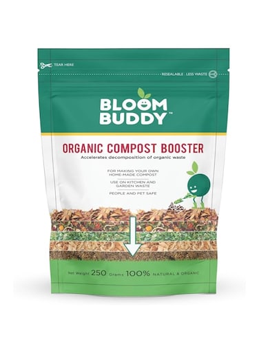 BLOOMBUDDY Bloom Buddy Organic Compost Booster 250 G   Certified &amp; Sustainable   Accelerated Decomposition   Pathogen-Free   Microbial &amp; Soil Enrichment   Waste Reduction   Cost-Effective