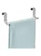 iDesign Forma Metal Over the Cabinet Towel Bar, Hand Towel and Washcloth Rack for Bathroom and Kitchen, 9.25" x 2.5" x 2.5", Stainless Steel
