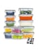 Meal Prep Container, Airtight Food Storage Container Set of 12 pcs,Re-usable Plastic Food Containers,