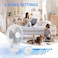 Portable Table Top Fan with 3 Speed Settings, Oscillation, Quiet Operation for Home &amp; Office
