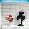 Portable Table Top Fan with 3 Speed Settings, Oscillation, Quiet Operation for Home &amp; Office