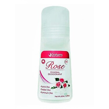 Grahams Rose Mineral Deodorant, 65ml