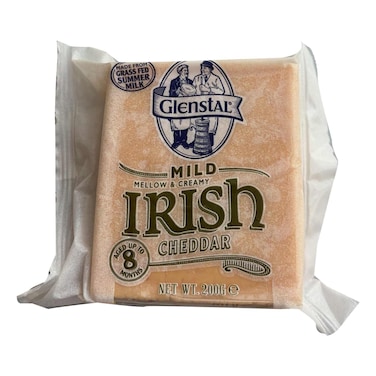 Glenstal Mild Coloured Irish Cheddar Cheese, 200g