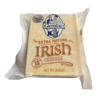 جلينستال جبن شيدر أيرلندي ناضج للغاية، 200 غرام