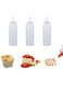 3 Pack 8 oz Squeeze Bottles,Condiment Squeeze Bottles with Measurements,Multipurpose Squirt Bottle for Ketchup Oil Jam BBQ Sauce Dressing Grilling Crafts Syrup Dispensers
