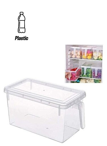 Rectangular Food Storage with Handle Clear 5Liters