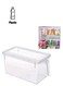 Rectangular Food Storage with Handle Clear 5Liters