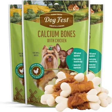 Dog Fest Calcium bones with chicken for mini-dogs - 55g (1.94oz)
