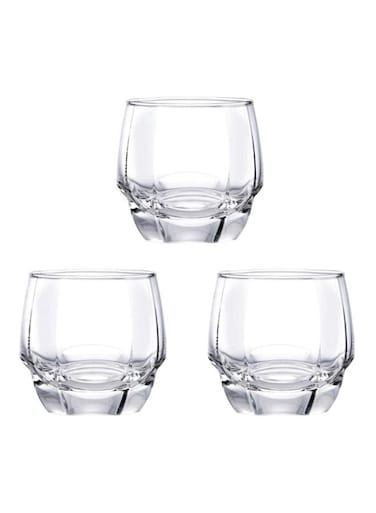 3 Piece Charisma Glass Set, 340ml Capacity - Clear