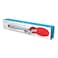 Dreamfarm Clongs 9-Inch Kitchen Tongs, Grippy Silicone and Stainless Steel, Click-Lock for Easy Open and Close, Non-Stick Safe, Heat Resistant, Red Cooking Tongs