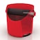 Dreamfarm Grindenstein Sturdy, Compact, Modern Espresso Coffee Grind Knock Box, Space-Saving Design for Easy Use and Cleanup, Durable, Coffee Knock Box for Home Baristas, Red