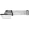 Dreamfarm Levoons Self-Levelling Measuring Spoon Set, Accurate Measurement from 1/4 Teaspoon to 1 Tablespoon, Pack of 4, Easy-to-Use, Ideal for Precise Cooking and Baking, Black