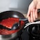 Dreamfarm Supoon Non-Stick Sit-Up Silicone Scraping, Serving, Cooking Spoon, Measures 5ml Tsp & 15ml Tbsp, 11 Inch, Durable, Easy to Clean, Perfect for Stirring and Serving, Black