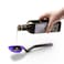 Dreamfarm Supoon Non-Stick Sit-Up Silicone Scraping, Serving, Cooking Spoon, Measures 5ml Tsp & 15ml Tbsp, 11 Inch, Durable, Easy to Clean, Perfect for Stirring and Serving, Purple