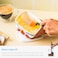 Dreamfarm Mini Supoon Non-Stick Sit-Up Silicone Scraping Cooking Spoon, Jar Scraper, Measures 5ml Tsp, 8 Inch, Durable, Easy to Clean, Ideal for Stirring and Scraping, Black