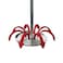 Dreamfarm Smood One-Handed Stainless Steel Spring Coil Vegetable and Potato Masher with Soft Grip and Bowl Scraper, 12-Inch, Easy to Use, Perfect for Mashing and Mixing, Red