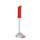 Dreamfarm Smood One-Handed Stainless Steel Spring Coil Vegetable and Potato Masher with Soft Grip and Bowl Scraper, 12-Inch, Easy to Use, Perfect for Mashing and Mixing, Red