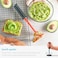 Dreamfarm Smood Lite One-Handed Nylon Spring Coil Vegetable and Potato Masher with Soft Grip and Bowl Scraper, Easy to Use, Durable, Ideal for Mashing and Mixing, Red