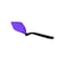 Dreamfarm Chopula 12-Inch Spatula, Non-Stick Safe, Super Flexible, Sit-Up Design, Strong Flat Edge for Easy Food Separation, Heat Resistant, Purple Cooking Spatula - DFM-CU3789