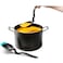 Dreamfarm Spadle, Non-Stick Cooking Spoon & Serving Ladle with Measurements, Silicone Ladle Spoon, Multifunctional Kitchen Cooking Spoon, Flexible Ladles For Cooking, Black