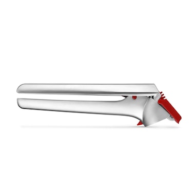 Dreamfarm Garject 2-in-1 Garlic Press, Peeler, and Mincer, Chrome-Plated Zinc, Effortlessly Crushes Garlic with Built-In Peel Ejector for No-Mess Cooking, Durable and Easy to Clean, Red