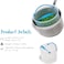 Dreamfarm Vebo, Silicone Vegetable Steamer, Strainer & Basket, Flexible, Heat-Resistant, Collapsible Cooking Tool for Boiling, Steaming & Draining – Dishwasher Safe, Blue