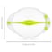 Dreamfarm Savel, Flexible Plastic Fruit &amp; Vegetable Storage Cover, Food Safe, Reusable Plastic Saver for Cut Produce, Clear &amp; Green - SA6711
