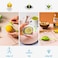 Dreamfarm Savel, Flexible Plastic Fruit &amp; Vegetable Storage Cover, Food Safe, Reusable Plastic Saver for Cut Produce, Clear &amp; Green - SA6711