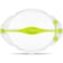 Dreamfarm Savel, Flexible Plastic Fruit &amp; Vegetable Storage Cover, Food Safe, Reusable Plastic Saver for Cut Produce, Clear &amp; Green - SA6711