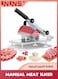 Manual Meat Slicer,Upgraded Stainless Steel Meat Cleavers,Adjustable Thickness Meat Slicer For Home,BBQ Vegetable Slicer Machine for Cooking Lamb,Beef,Bread,Silver