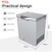 TCL 130 Liters Chest Freezer With Net Capacity 96 Liters, Graceful Streamline Design, Mechanical Control With Adjustable External condenser, Lock &amp; Key, Storage Basket, Front Water Disposal - Grey (Model F130CFG)