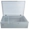 TCL 260 Liters Chest Freezer With Net Capacity 198 Liters, Graceful Streamline Design, Mechanical Control With Adjustable External condenser, Lock &amp; Key, Storage Basket, Front Water Disposal - Grey (Model F260CF)