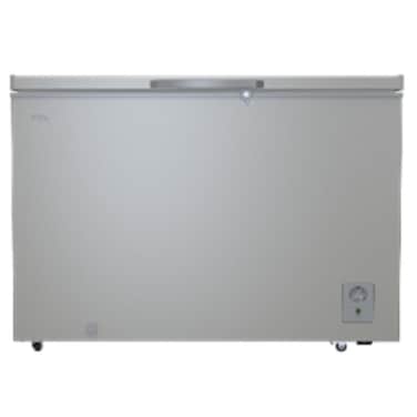 TCL 460 Liters Chest Freezer With Net Capacity 350 Liters, LED Light, Graceful Streamline Design, Mechanical Control With Adjustable External condenser, Lock &amp; Key, Storage Basket, Front Water Disposal - Grey (Model F460CF)
