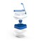 LocknLock To-Go 2-in-1 Salad Container Blue - Leak-Proof, BPA-Free Container with Removable Divider