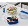 LocknLock To-Go 2-in-1 Salad Container Blue - Leak-Proof, BPA-Free Container with Removable Divider