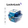 LocknLock To-Go 2-in-1 Salad Container Blue - Leak-Proof, BPA-Free Container with Removable Divider