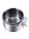 food cup stainless steel parrot starling bird feeder anti-gnawing bird supplies utensils movable food box water cup