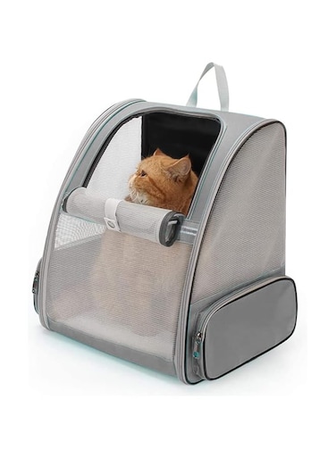N A Cat Carrier Bag, Pet Carrier Backpack for Small Dog, Cat Carrying Backpack with Transparent Hard Window