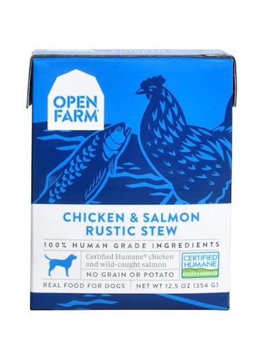 Open Farm, Chicken &amp; Salmon Rustic Stew Wet Dog Food, 12.5 Ounce