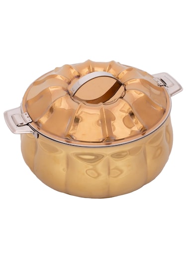 Stainless Steel Capsicum Hotpot 5 Liters Gold Colour