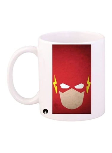 The Flash Printed Mug White/Red/Yellow