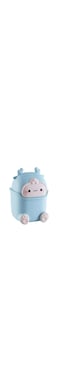 Benting Cute Flip Trash Can - Adorable Animal-Shaped Waste Baskets for Bathrooms, Kitchens, Offices &amp; Dressing Tables (Blue)