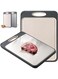 Board Double Sided Chopping Board with Grinding Function Stainless Steel Cutting Block for Meat, Fruit, Vegetable