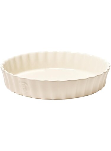 Emile Henry Tart Round Dish, Cream, 24 Cm, Eh-026024